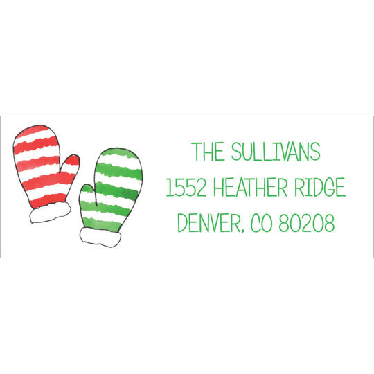 Warm Woolen Mittens Return Address Labels